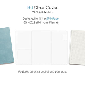 Wonderland222 B6 Vinyl Clear Cover - 576 Page Notebooks