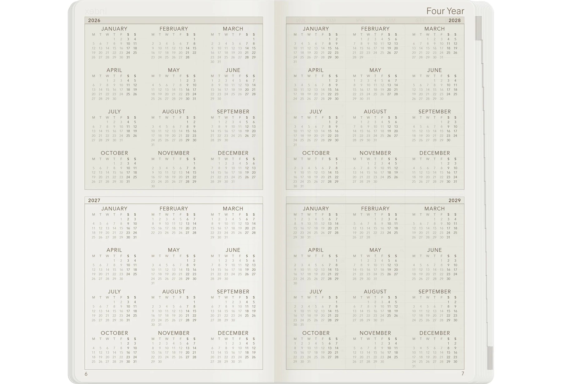 Wonderland22 2027 W1 Weekly Planner - Core - Horizontal
