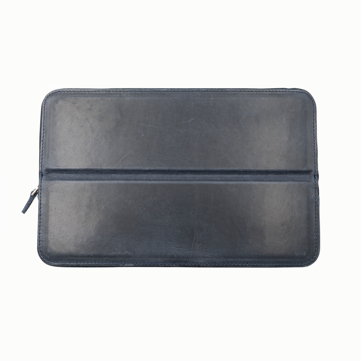 Galen Leather Co. Zipper Magnum Opus 12 Slot Hard Pen Case - Crazy Horse Navy