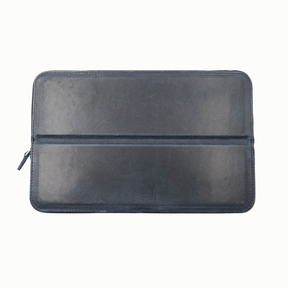 Galen Leather Co. Zipper Magnum Opus 12 Slot Hard Pen Case - Crazy Horse Navy