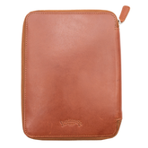 Galen Leather Co. Zippered A5 Notebook Folio - Brown