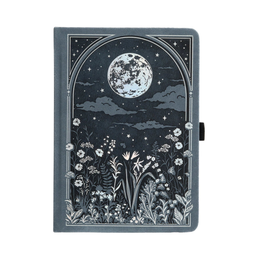 Archer & Olive - Ivory Dot Grid Notebook - Moonlit Garden B5