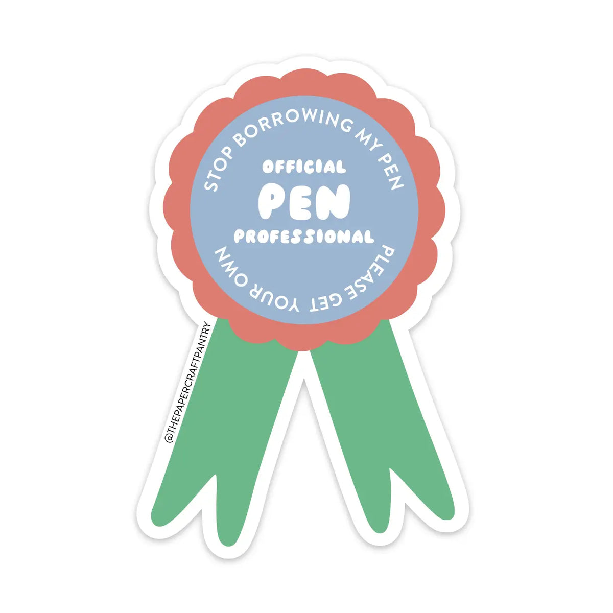 The Paper + Craft Pantry Vinyl Sticker - Official Pen Proffessional