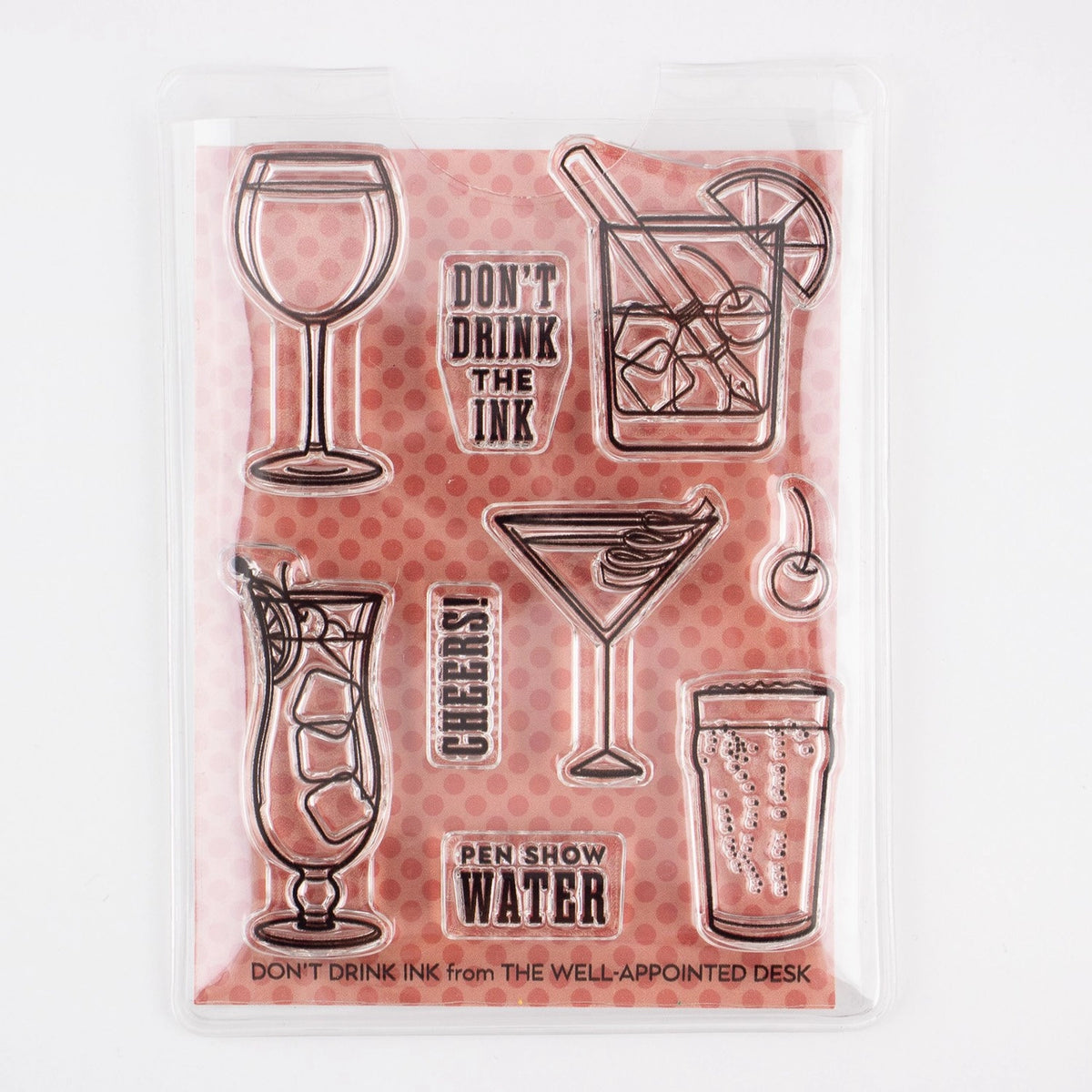 The Well Appointed Desk - Clear Stamp Set - Don't Drink the Ink