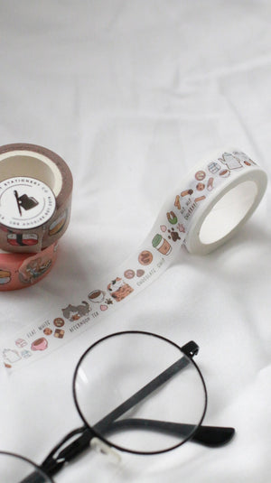 Kuboandlucy Stationery Co. Washi Tape - Coffee Cat