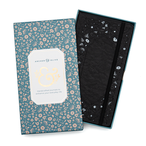 Archer & Olive TN - Midnight Floral Dot Grid Notebook