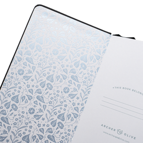 Archer & Olive TN - Midnight Floral Dot Grid Notebook
