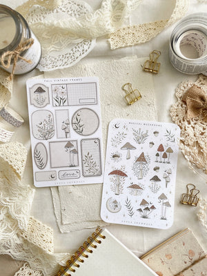 Leelajournals Sticker Sheet Set - Magical Mushrooms