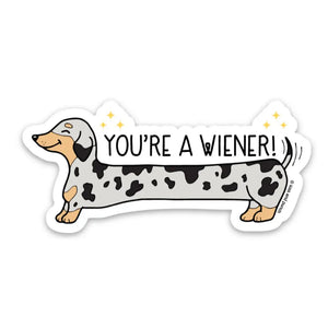 Kiss and Punch - Vinyl Sticker - You're A Wiener
