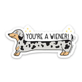 Kiss and Punch - Vinyl Sticker - You're A Wiener