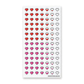 STICKII Sticker Sheet - Pixel Hearts
