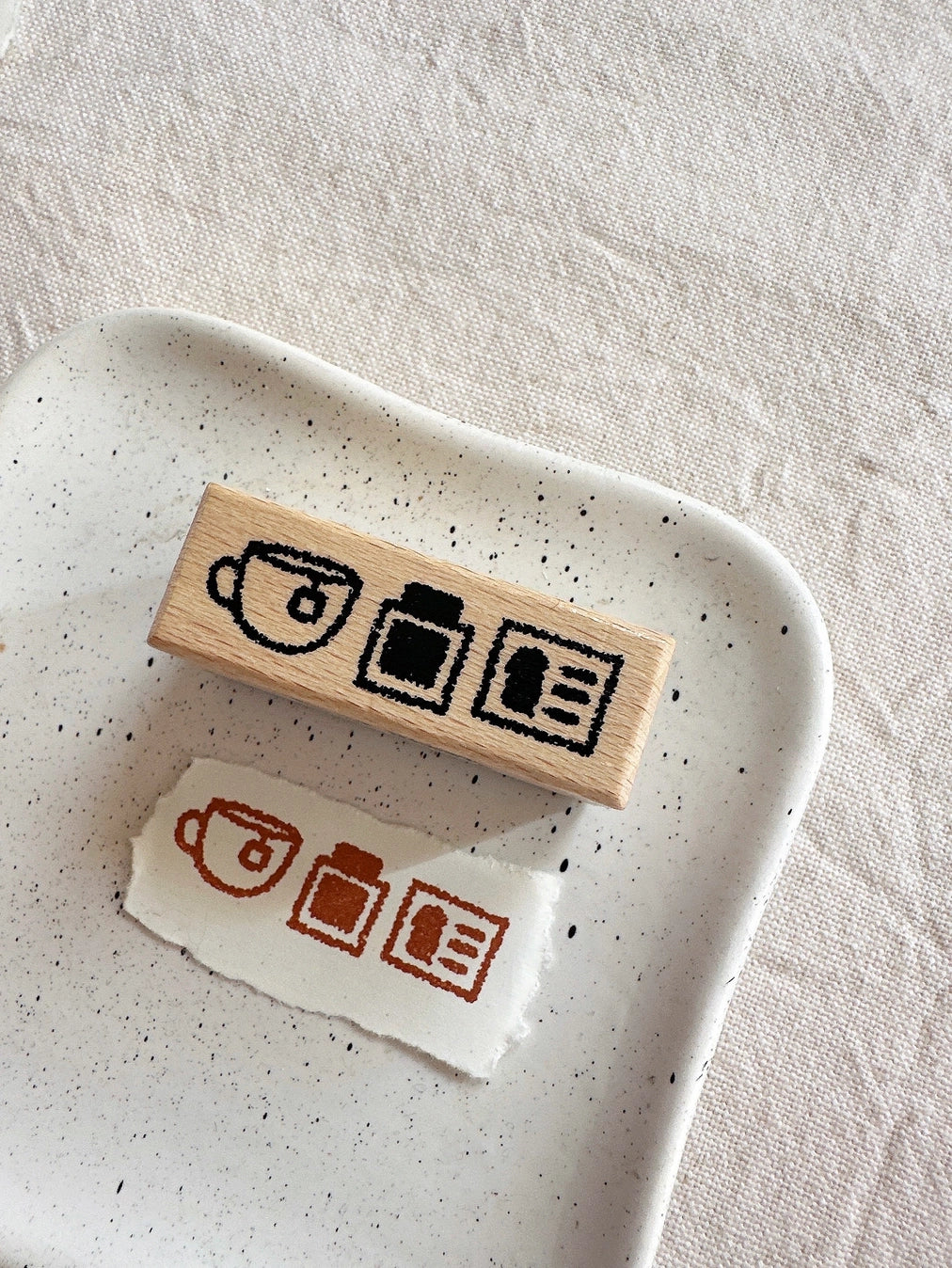 Bloom Paper Studio Wooden Stamp - Cozy Ink Sesh