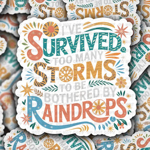 It's Transfer Time - Die Cut Sticker - I've Survived Too Many Storms