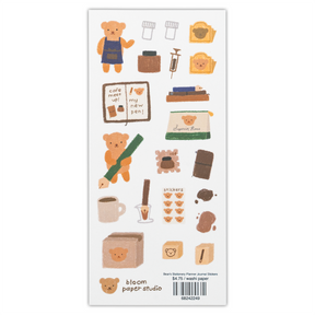 Bloom Paper Studio Sticker - Bear's Stationery Planner Journal
