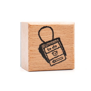 Bloom Paper Studio Wooden Stamp - Bear Log