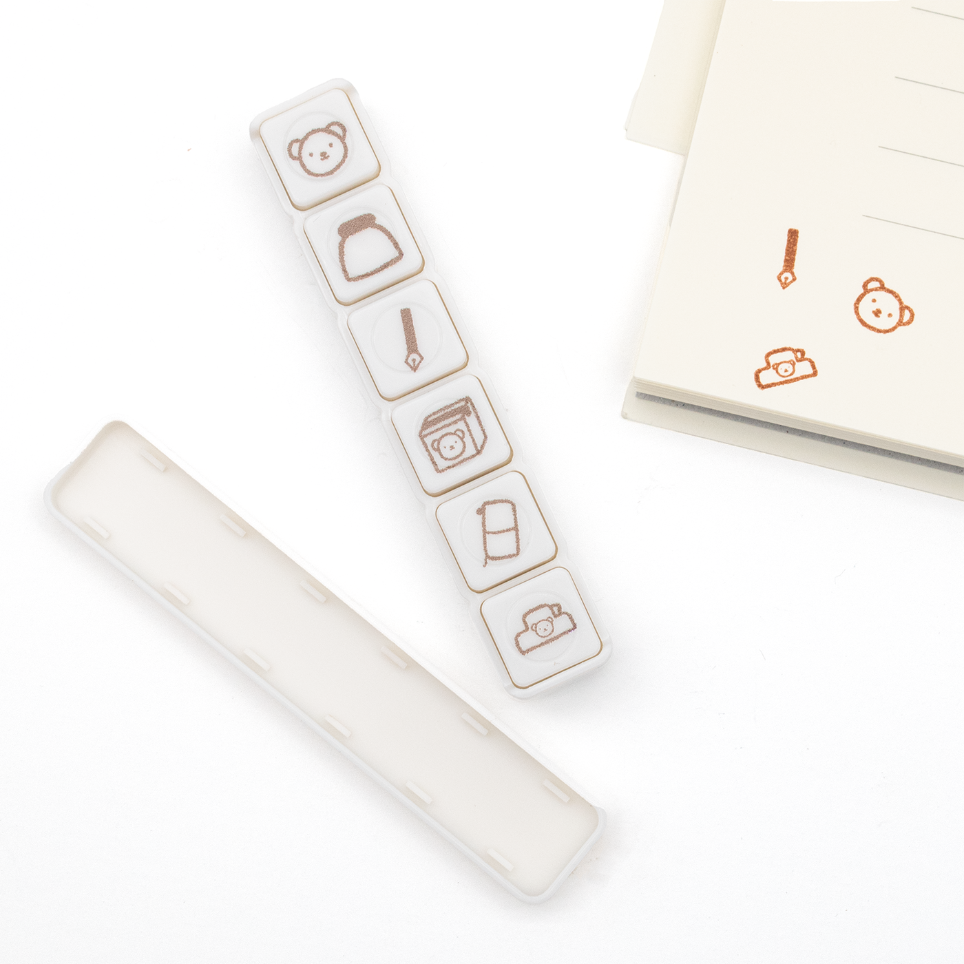 Bloom Paper Studio Button Stamp - Bear's Happy Moments
