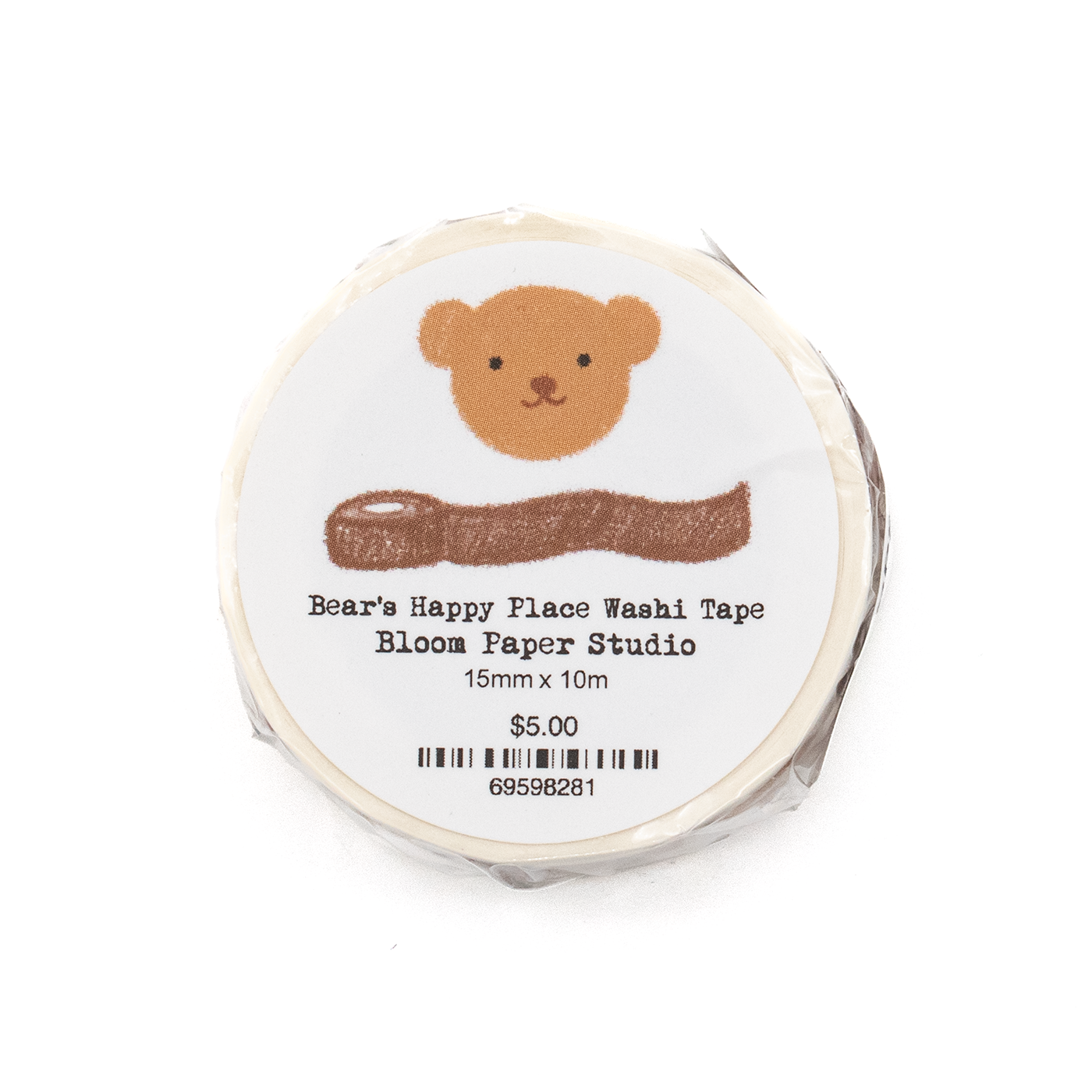 Bloom Paper Studio Washi Tape - Bear's Happy Place