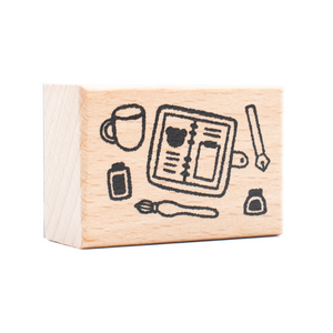 Bloom Paper Studio Wooden Stamp - Planner Spread