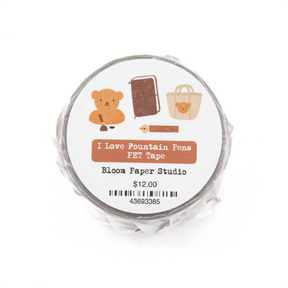Bloom Paper Studio PET Tape - I Love Fountain Pens