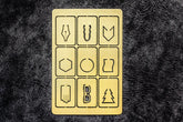 Galen Leather Co. Brass Paper Clip Set