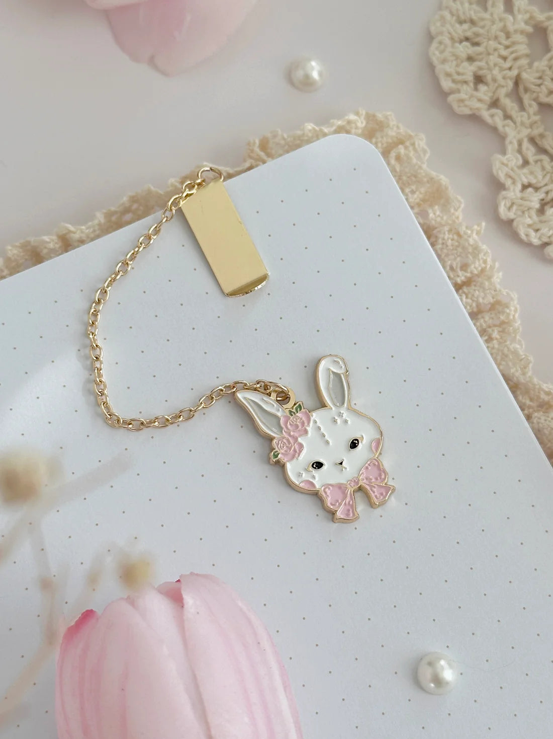 Leelajournals - Enamel Bookmark Pendant