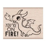 Hero Arts Wooden Stamp - On Fire