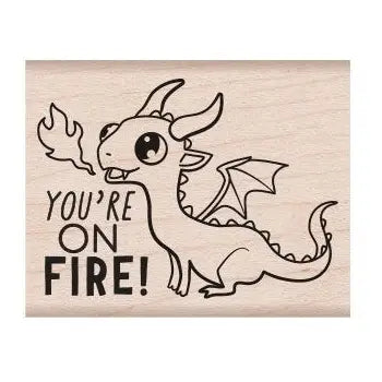 Hero Arts Wooden Stamp - On Fire