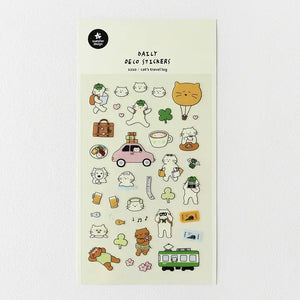 Suatelier Design - Sticker Sheet - Cat's Travel Log