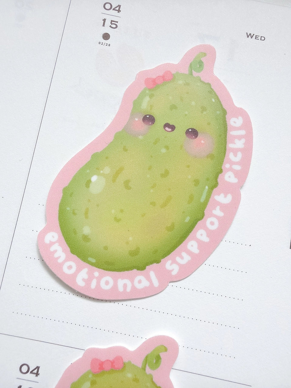 Kuboandlucy Stationery Co. - Emotional Support Pickle Sticker