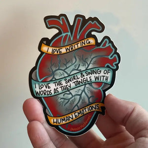 Blueprintery - Sticker - A Writer's Heart