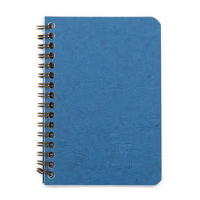 Clairefontaine Basics - Side Wirebound Notebook 3 ½ x 5 ½ Blue, Lined