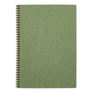 Clairefontaine Basics - A4 Side Wirebound Notebook- Green, Lined
