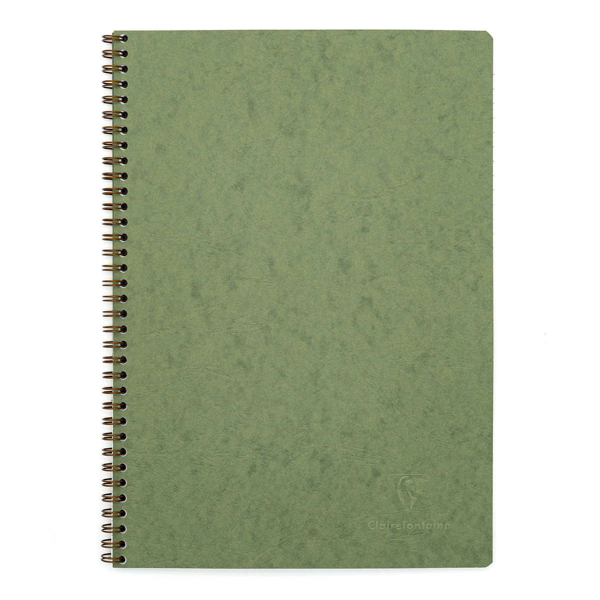 Clairefontaine Basics - A4 Side Wirebound Notebook- Green, Lined