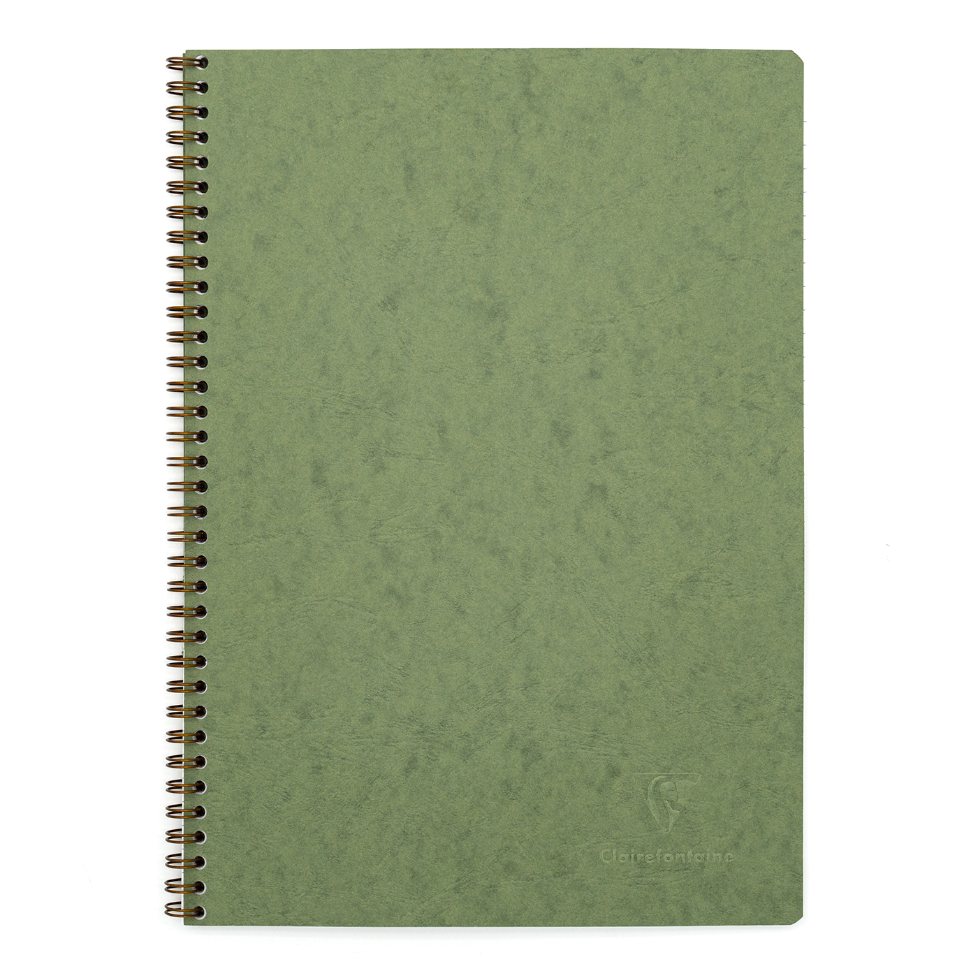 Clairefontaine Basics - A4 Side Wirebound Notebook- Green, Lined