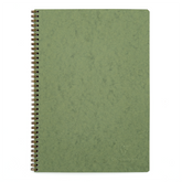 Clairefontaine Basics - A4 Side Wirebound Notebook- Green, Lined