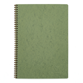 Clairefontaine Basics - A4 Side Wirebound Notebook- Green, Lined