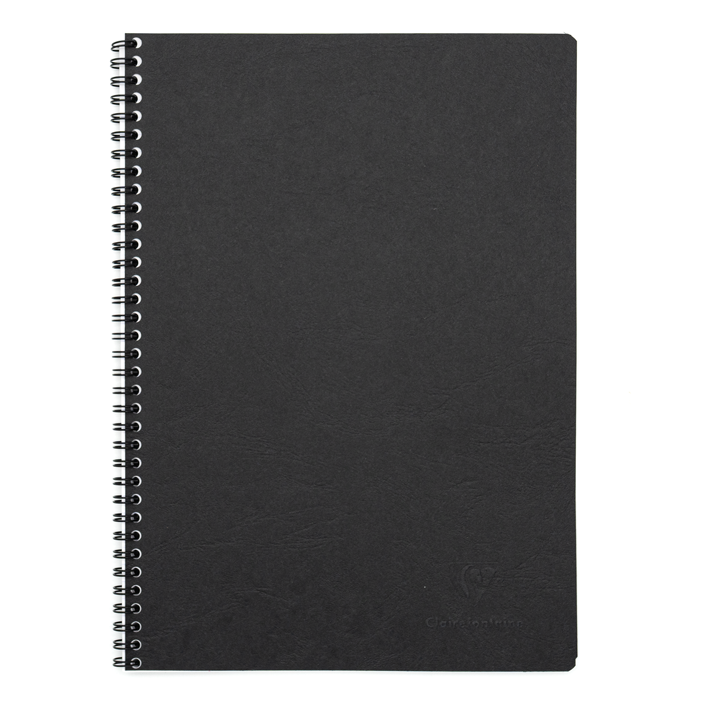 Clairefontaine Basics - A4 Side Wirebound Notebook- Black, Lined