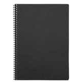 Clairefontaine Basics - A4 Side Wirebound Notebook- Black, Lined