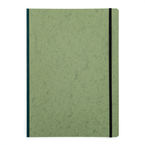 Clairefontaine Basics - A4 Side Clothbound Notebook- Green, Lined