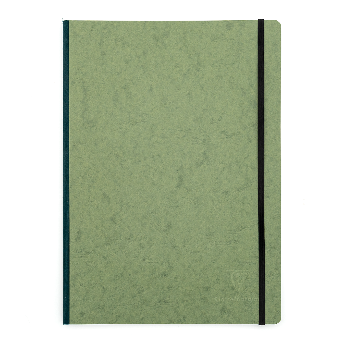 Clairefontaine Basics - A4 Side Clothbound Notebook- Green, Lined