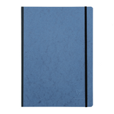 Clairefontaine Basics - A4 Side Clothbound Notebook- Blue, Lined