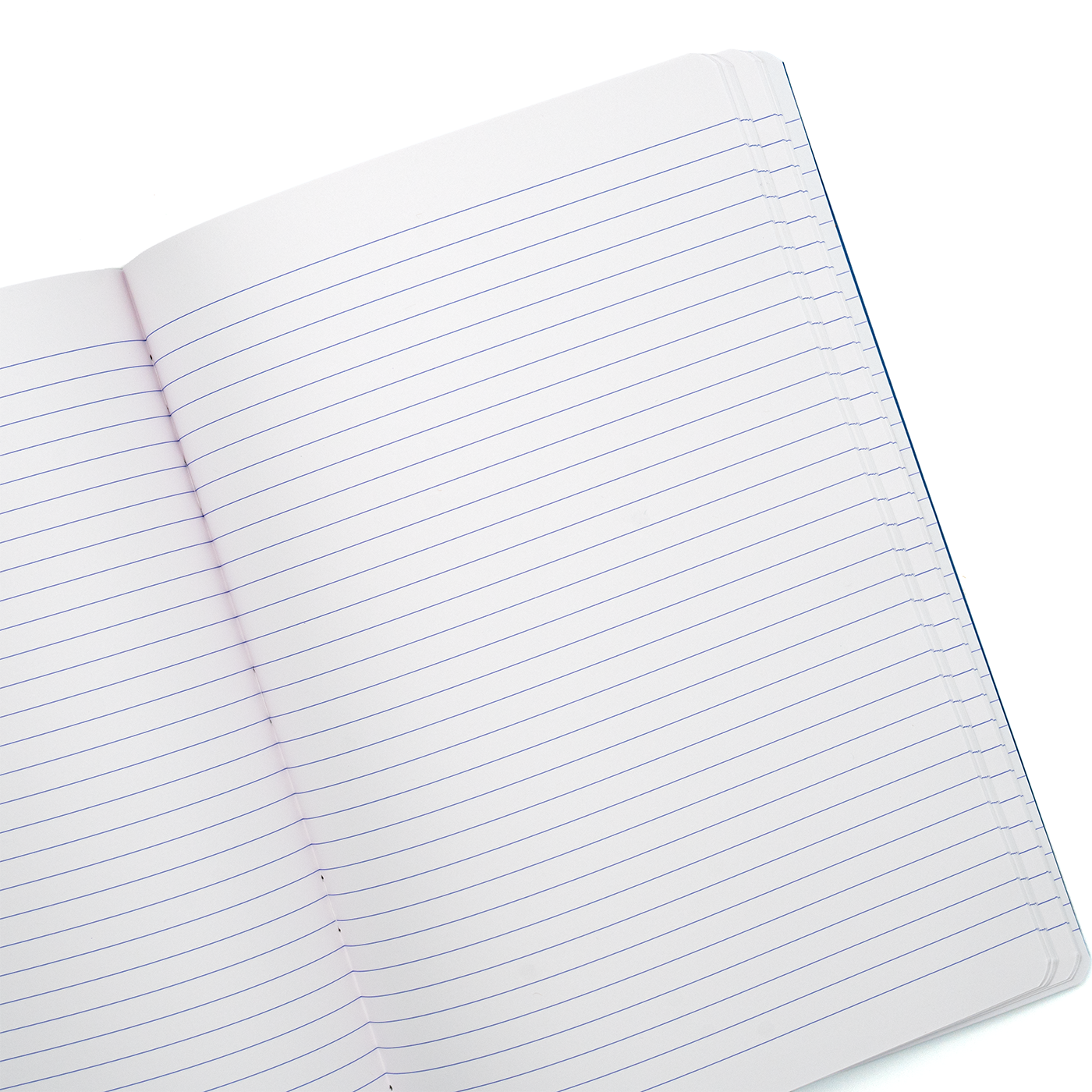 Clairefontaine Basics - A4 Side Clothbound Notebook- Blue, Lined