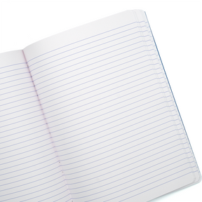 Clairefontaine Basics - A4 Side Clothbound Notebook- Blue, Lined