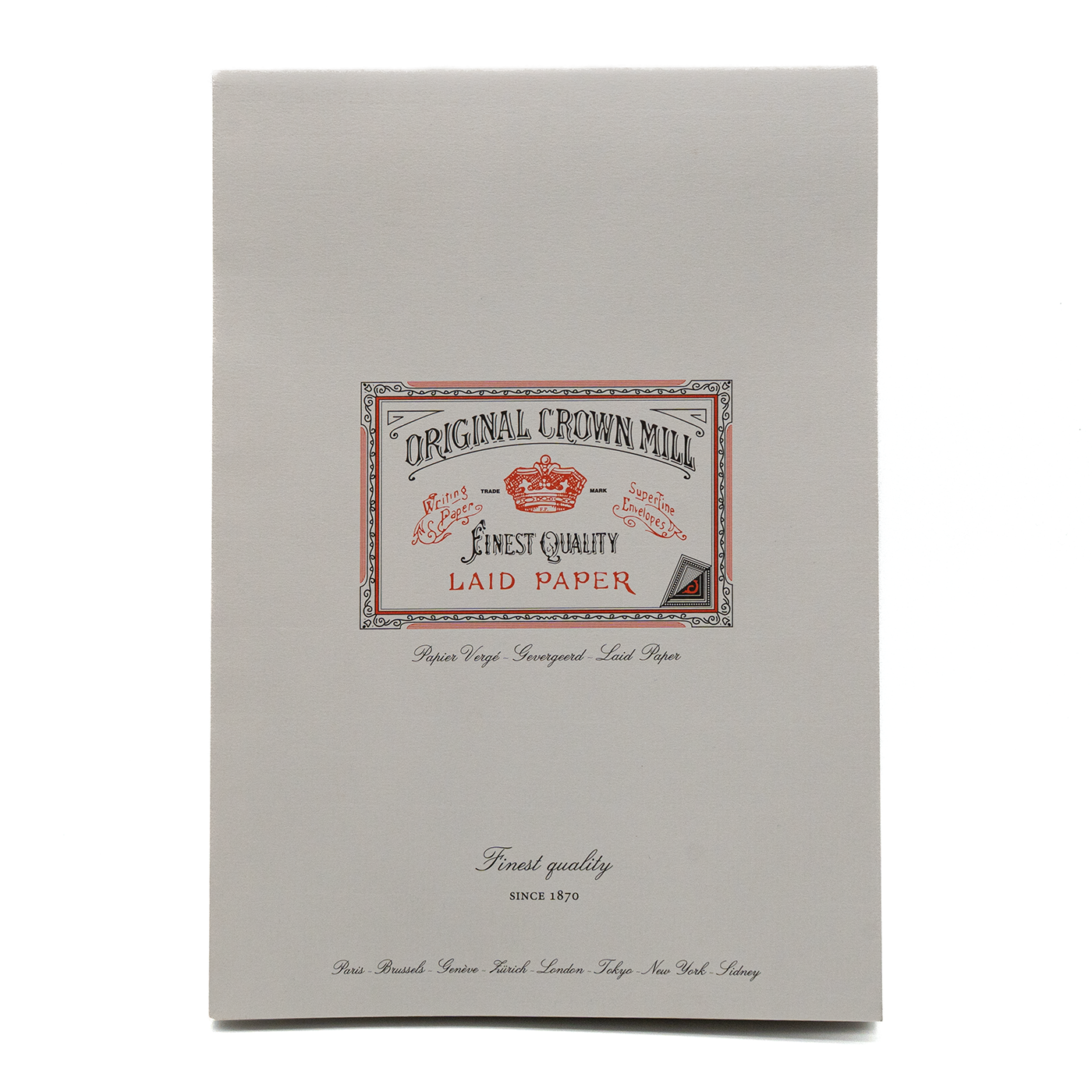Original Crown Mill A4  Topbound Classic Laid Paper