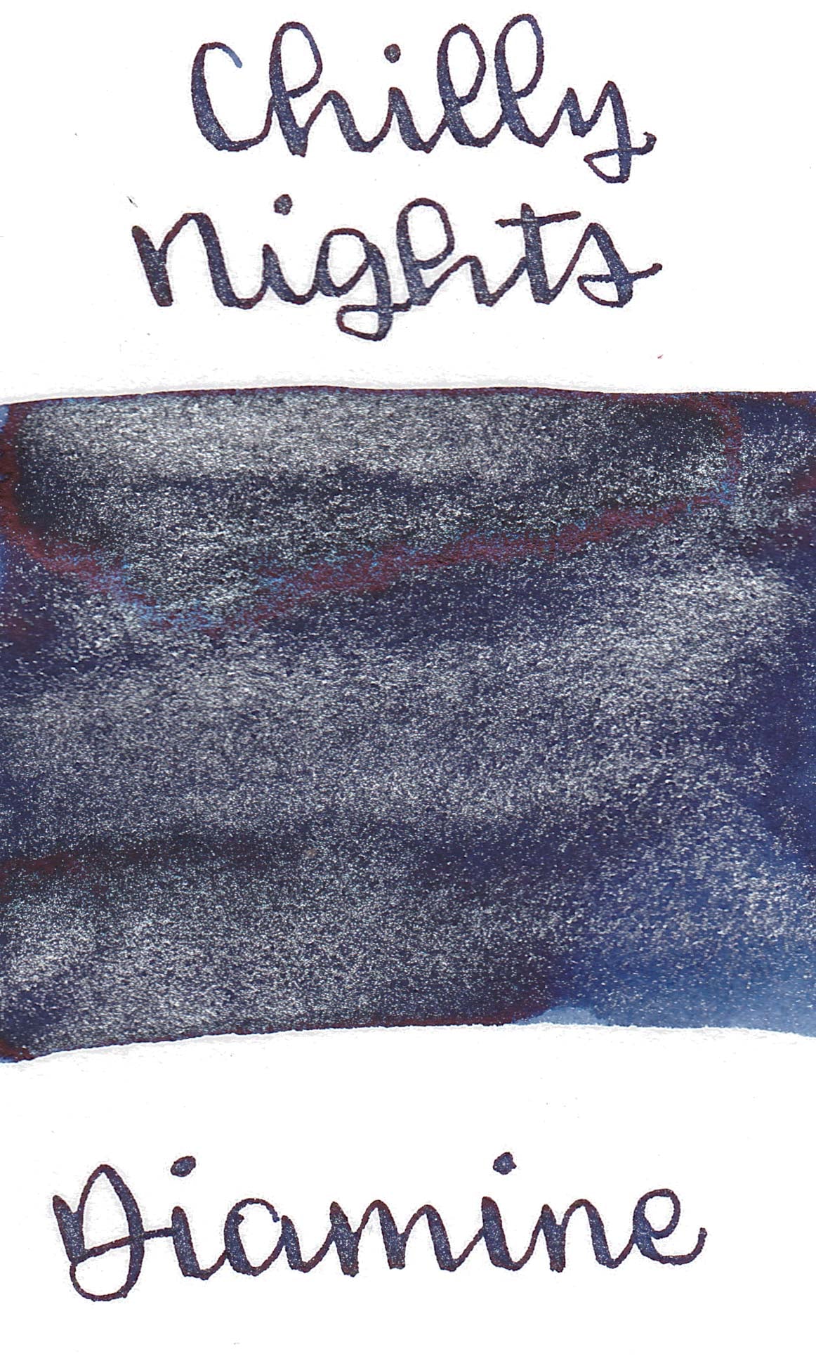 Diamine Black Edition - Chilly Nights Shimmer Ink