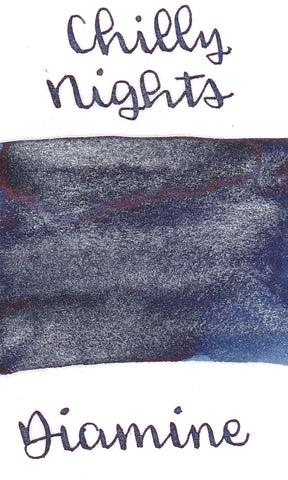 Diamine Black Edition - Chilly Nights Shimmer Ink