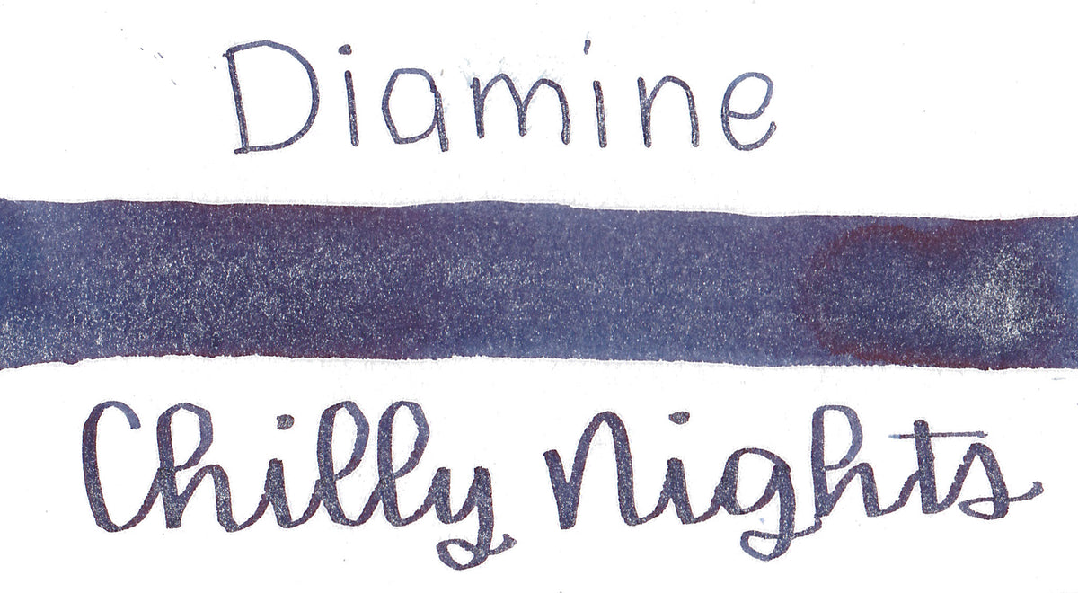 Diamine Black Edition - Chilly Nights Shimmer Ink