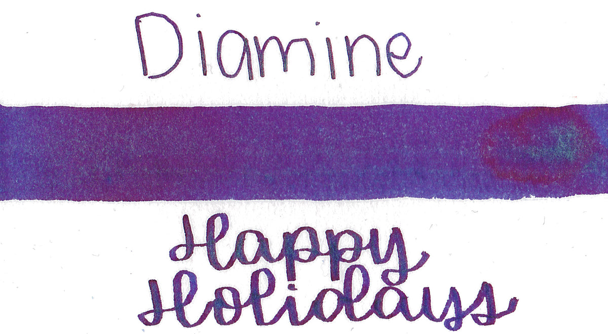 Diamine Blue Edition - Happy Holidays Shimmer & Sheen