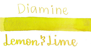 Diamine Black Edition - Lemon & Lime Shimmer Ink