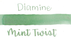 Diamine Black Edition - Mint Twist Shimmer Ink
